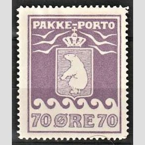 FRIM�RKER GR�NLAND | 1930 - AFA 10 - Pakke-porto - 70 �re violet - Ubrugt