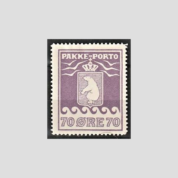 FRIMRKER GRNLAND | 1930 - AFA 10 - Pakke-porto - 70 re violet - Ubrugt