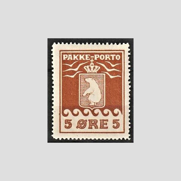 FRIMRKER GRNLAND | 1905 - AFA 2 - PAKKE-PORTO - 5 re brun - Ubrugt