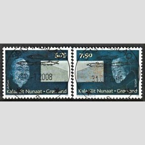 FRIMRKER GRNLAND | 2008 - AFA 505,506 - Europamrker - 5,75 + 7,50 kr. flerfarvet - Lux stemplet