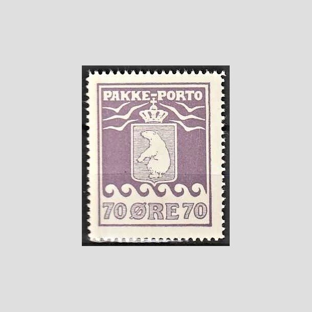 FRIMRKER GRNLAND | 1937 - AFA 17 - PAKKE-PORTO - 70 re violet - Postfrisk