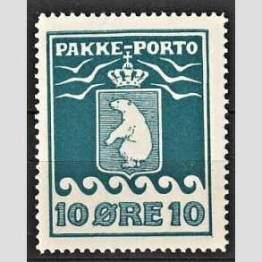FRIMRKER GRNLAND | 1915 - AFA 7 - PAKKEPORTO - 10 re bl - Postfrisk