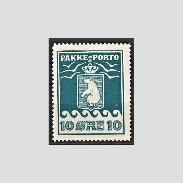 FRIMRKER GRNLAND | 1915 - AFA 7 - PAKKEPORTO - 10 re bl - Postfrisk