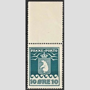 FRIMRKER GRNLAND | 1915 - AFA 7 - PAKKEPORTO - 10 re bl - Postfrisk