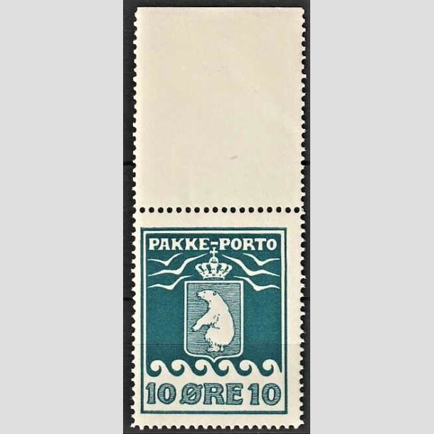 FRIMRKER GRNLAND | 1915 - AFA 7 - PAKKEPORTO - 10 re bl - Postfrisk