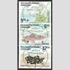 FRIM�RKER GR�NLAND | 2004 - AFA 429-31 - Spiselige planter I. - 5,00 - 17,00 kr. flerfarvet - Lux stemplet