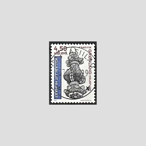 FRIMRKER GRNLAND | 1999 - AFA 340 - Grnlands Nationalmuseum - 4,50 + 0,50 kr. flerfarvet - Lux stemplet