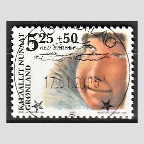 FRIM�RKER GR�NLAND | 2005 - AFA 440 - Red barnet - 5,25 + 0,50 kr. flerfarvet - Lux stemplet