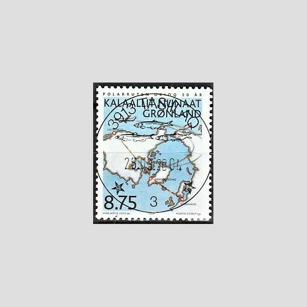 FRIMRKER GRNLAND | 2004 - AFA 422 - 50 rs civil ruteflyvning - 8,75 kr. flerfarvet - Lux stemplet