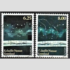 FRIM�RKER GR�NLAND | 2009 - AFA 531,532 - Europam�rker - 6,25 + 8,00 kr. flerfarvet - Lux stemplet