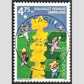 FRIM�RKER GR�NLAND | 2000 - AFA 358 - Europa-frim�rke - 4,75 kr. flerfarvet - Lux stemplet