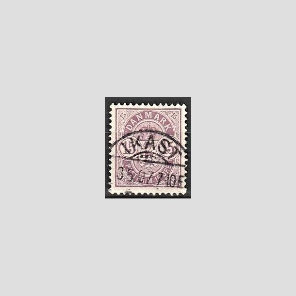 FRIMRKER DANMARK | 1901-02 - AFA 38 - 15 re grlilla - Lux Stemplet IKAST