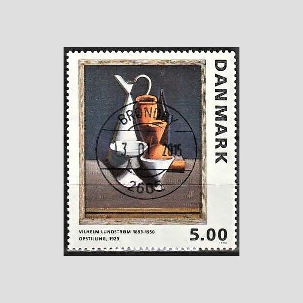 FRIMRKER DANMARK | 1993 - AFA 1057 - Maleriserie 6. - 5,00 Kr. Wilhelm Lundstrm - Pragt Stemplet