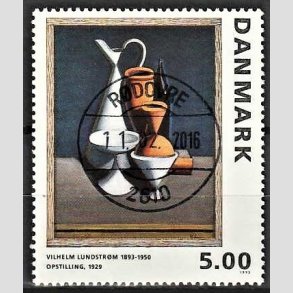 FRIMRKER DANMARK | 1993 - AFA 1057 - Maleriserie 6. - 5,00 Kr. Wilhelm Lundstrm - Pragt Stemplet