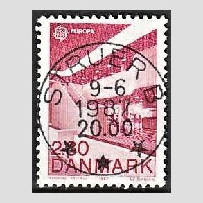 FRIM�RKER DANMARK | 1987 - AFA 882 - Europam�rker - 2,80 Kr. r�d - Pragt Stemplet