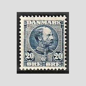 FRIMRKER DANMARK | 1904-05 - AFA 48 - Chr. IX 20 re bl - Postfrisk