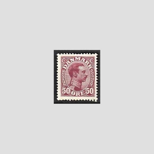 FRIMRKER DANMARK | 1913 - AFA 74 - Chr. X 50 re vinrd - Postfrisk