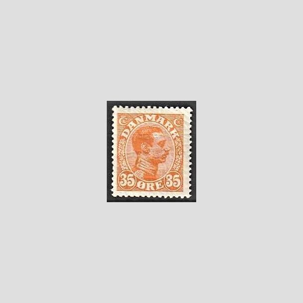 FRIMRKER DANMARK | 1913 - AFA 73 - Chr. X 35 re orange - Postfrisk