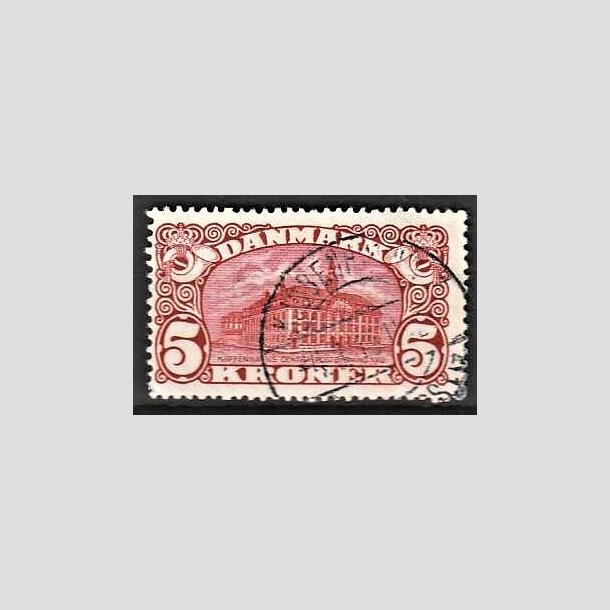 FRIMRKER DANMARK | 1912 - AFA 67 - 5 Kr. Centralposthus - Stemplet