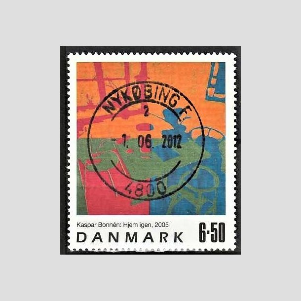 FRIMRKER DANMARK | 2005 - AFA 1440 - Frimrkekunst 8. - 6,50 Kr. Kaspar Bonnn - Pragt Stemplet Nykbing F