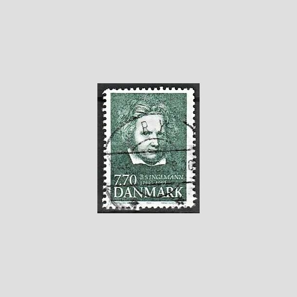 FRIMRKER DANMARK | 1989 - AFA 945 - B. S. Ingemann - 7,70 Kr. grn - Pragt Stemplet Ry