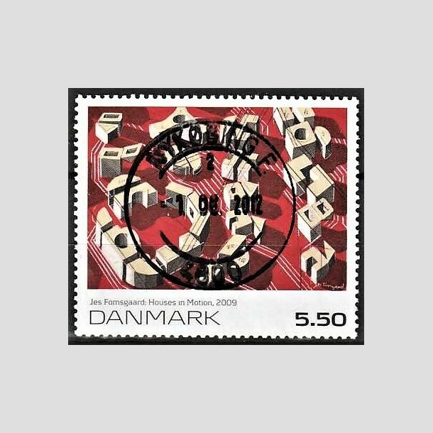 FRIMRKER DANMARK | 2009 - AFA 1589 - Frimrkekunst 12 - 5,50 Kr. flerfarvet - Lux Stemplet