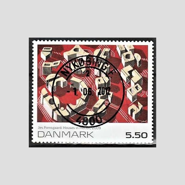 FRIMRKER DANMARK | 2009 - AFA 1589 - Frimrkekunst 12 - 5,50 Kr. flerfarvet - Lux Stemplet