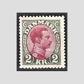 FRIMRKER DANMARK | 1925-26 - AFA 151 - Chr. X 2 Kr. gr/rdlilla - Ubrugt
