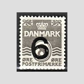FRIMRKER DANMARK | 1940 - AFA 262a - 6/8 re type I (201) gr Provisorier - Postfrisk