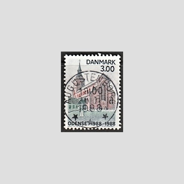 FRIMRKER DANMARK | 1988 - AFA 906 - Odense By 1000 r. - 3,00 Kr. flerfarvet - Pragt Stemplet Augustenborg