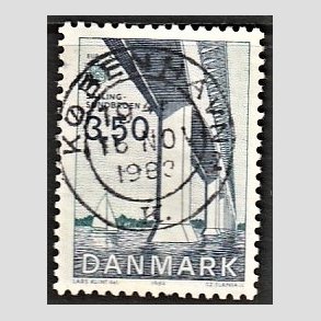FRIM�RKER DANMARK | 1983 - AFA 779 - EU Bygningskunst - 3,50 Kr. bl�/gr�nbl� - Pragt Stemplet