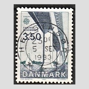 FRIM�RKER DANMARK | 1983 - AFA 779 - EU Bygningskunst - 3,50 Kr. bl�/gr�nbl� - Pragt Stemplet