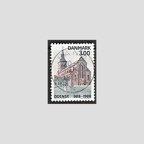 FRIMRKER DANMARK | 1988 - AFA 906 - Odense By 1000 r. - 3,00 Kr. flerfarvet - Pragt Stemplet