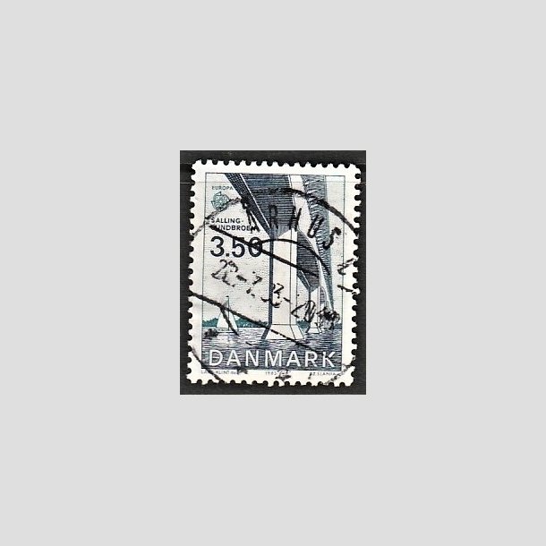 FRIMRKER DANMARK | 1983 - AFA 779 - EU Bygningskunst - 3,50 Kr. bl/grnbl - Pragt Stemplet