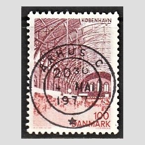 FRIM�RKER DANMARK | 1976 - AFA 615 - K�benhavn - 100 �re r�dlilla/r�d - Pragt Stemplet