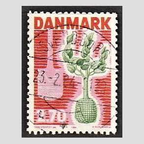 FRIM�RKER DANMARK | 1984 - AFA 796 - Plant et tr� - 2,70 Kr. r�d/gr�n - Pragt Stemplet