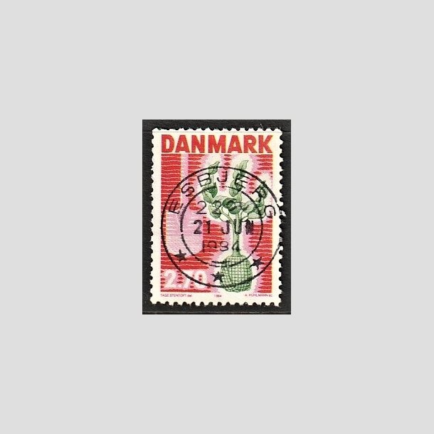 FRIMRKER DANMARK | 1984 - AFA 796 - Plant et tr - 2,70 Kr. rd/grn - Pragt Stemplet