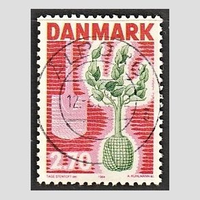 FRIM�RKER DANMARK | 1984 - AFA 796 - Plant et tr� - 2,70 Kr. r�d/gr�n - Pragt Stemplet