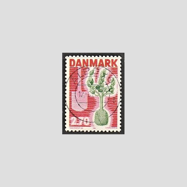 FRIMRKER DANMARK | 1984 - AFA 796 - Plant et tr - 2,70 Kr. rd/grn - Pragt Stemplet