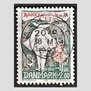 FRIM�RKER DANMARK | 1983 - AFA 766 - Dyrehavsbakken 400 �r - 2,00 Kr. flerfarvet - Pragt Stemplet