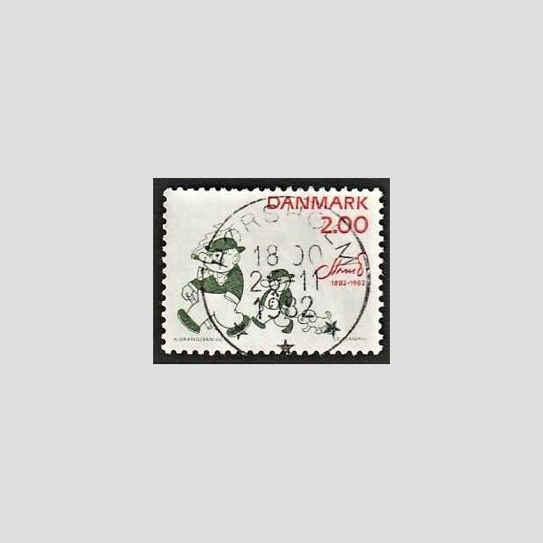 FRIMRKER DANMARK | 1982 - AFA 762 - Storm P. - 2,00 Kr. rd/grn - Pragt Stemplet