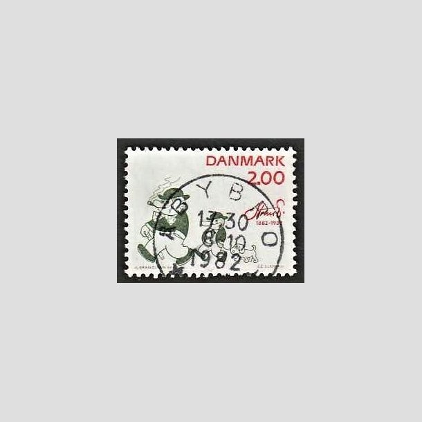 FRIMRKER DANMARK | 1982 - AFA 762 - Storm P. - 2,00 Kr. rd/grn - Pragt Stemplet