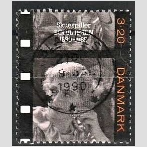 FRIM�RKER DANMARK | 1989 - AFA 947 - Dansk film - 3,20 Kr. flerfarvet - Pragt Stemplet
