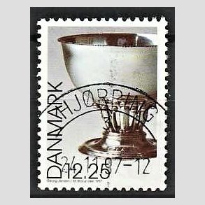 FRIM�RKER DANMARK | 1997 - AFA 1163 - Dansk design - 12,25 Kr. Georg Jensen s�lvsk�l flerfarvet - Pragt Stemplet