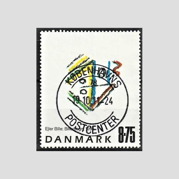 FRIMRKER DANMARK | 1998 - AFA 1189 - Ejler Bille - 8,75 Kr. flerfarvet - Pragt Stemplet