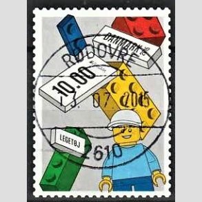 FRIM�RKER DANMARK | 2015 - AFA 1805 - LEGO-klodser - 10 Kr. flerfarvet - Pragt Stemplet