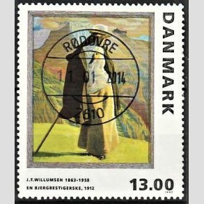 FRIMRKER DANMARK | 1997 - AFA 1159 - J.F. Willumsen - 13,00 Kr. flerfarvet - Pragt Stemplet