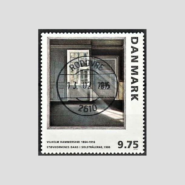 FRIMRKER DANMARK | 1997 - AFA 1158 - Vilh. Hammershj - 9,75 Kr. flerfarvet - Lux Stemplet