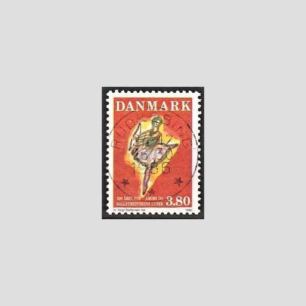 FRIMRKER DANMARK | 1986 - AFA 873 - Balletten Amors luner - 3,80 Kr. flerfarvet - Pragt Stemplet