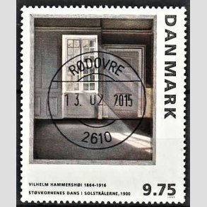 FRIMRKER DANMARK | 1997 - AFA 1158 - Vilh. Hammershj - 9,75 Kr. flerfarvet - Lux Stemplet